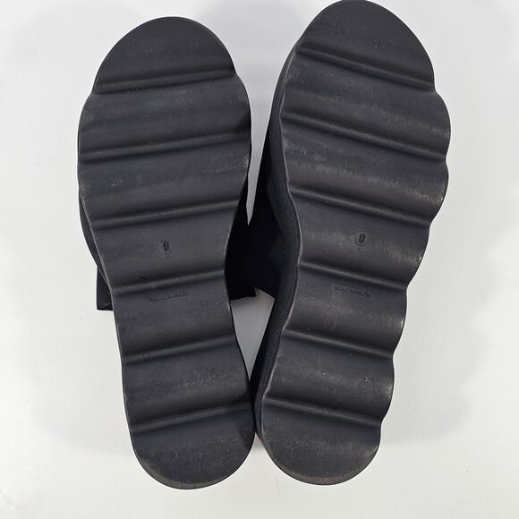 Donald J Pliner Made In Italy Women’s Slip On Black Platform Sandals Size 8 - Picture 5 of 8